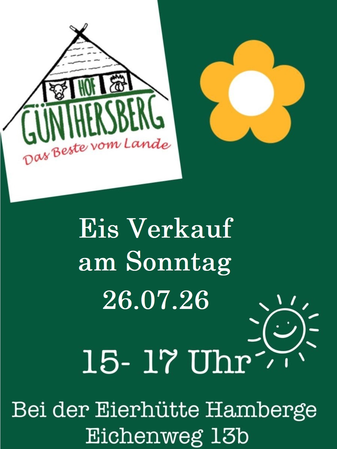 Eisverkauf in Hamberge am 26.07.2026